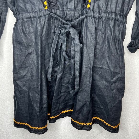 Zara Linen Drawstring Top Dress - Picture 3 of 6